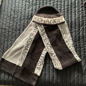 Armani exchange hat and scarf